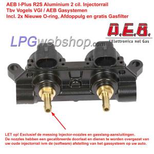 Landi Renzo Injector Rail 3 cyl. GIRS12 ECO EVO - (XXS, XS, S, M, L) + Filter