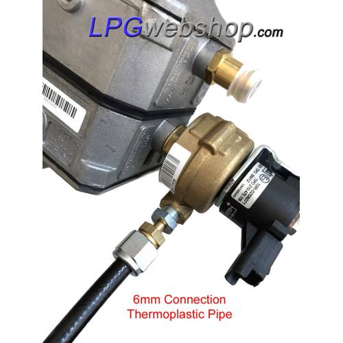 24.5L MV Refillable composite LPG gas bottle Multivalve 80% filling stop